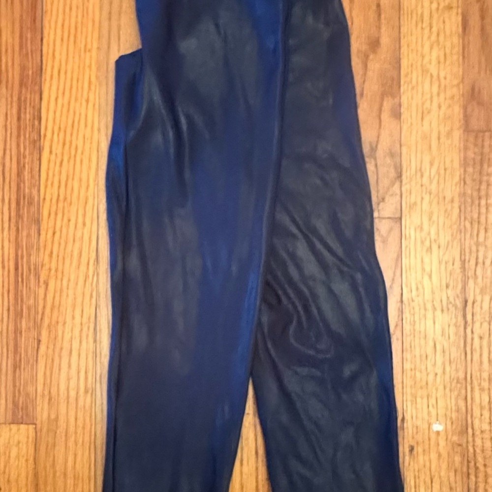 SPANX Shiny Black Leggings